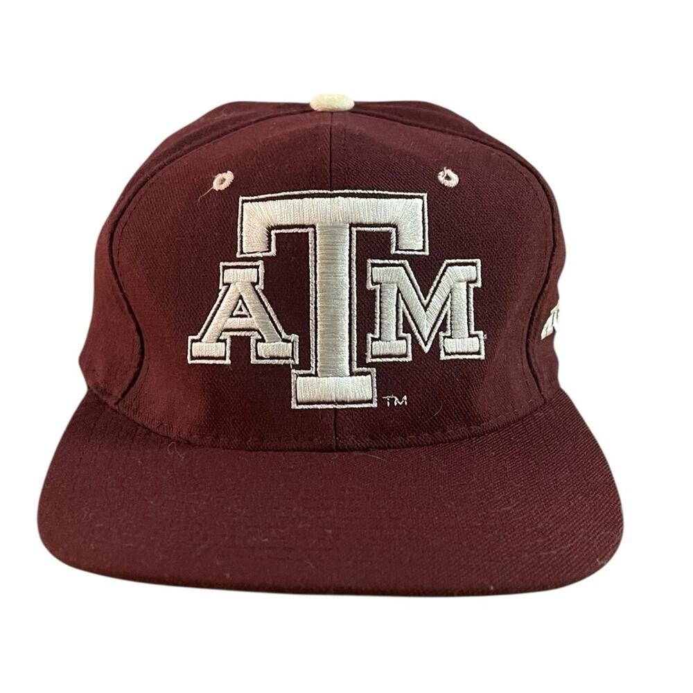 VINTAGE-TEXAS-A & M-FITTED HAT STARTER SIZE:7-7 3/8